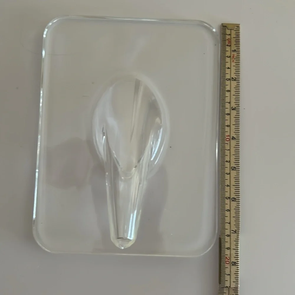 Contemporary Acrylic Vase: Rectangular Shape, Transparent Design / BRAND NEW